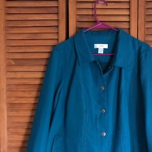 Women's light Corduroy Button Jacket